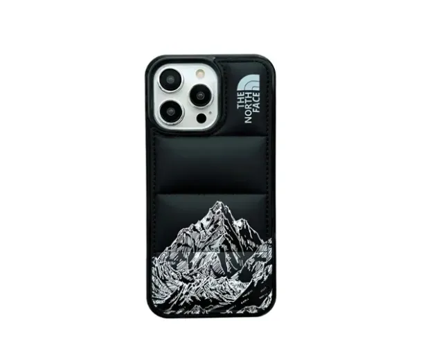 Capa Iphone 16 Pro Max North Face Preta e Branca