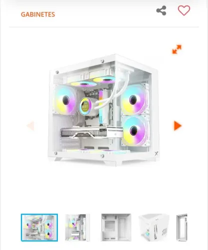 Gabinete Gamer Full white