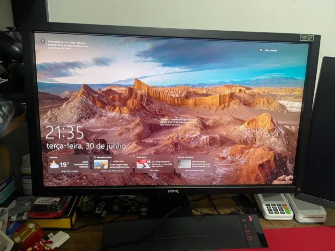 Monitor Benq 144Hz Muito Novo - Com Controle e Capa 