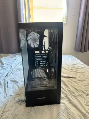 Gabinete Gamer Mid Tower Rgb Atx Em Vidro Temperado Gb1792