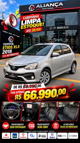 Toyota Etios XLS 1.5 Flex 5P Aut. 2018