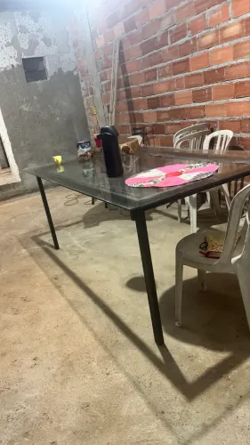 Mesa Tampa de vidro