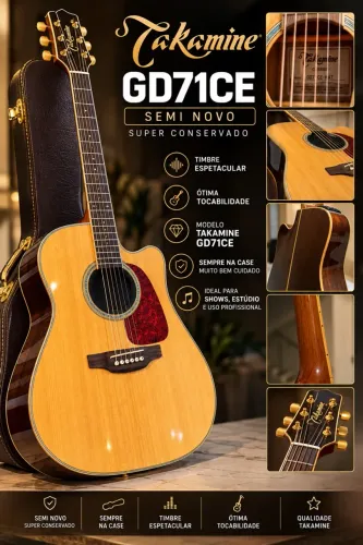 Violão Takamine GD 71CE + Case