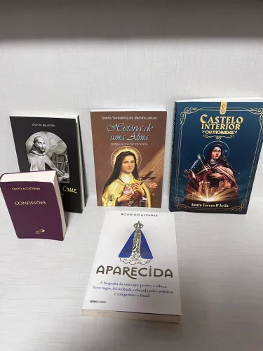 kit 5 livros católicos