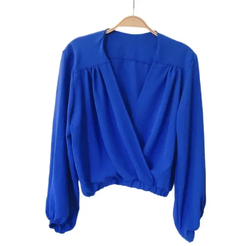 Cropped azul NOVO