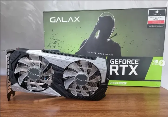 Placa De Vídeo Geforce RTX 2060 Super 8gb Galax Teclab Lite com caixa