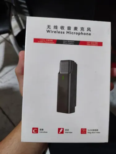 Microfone de Lapela Sem Fio Novo e Lacrado