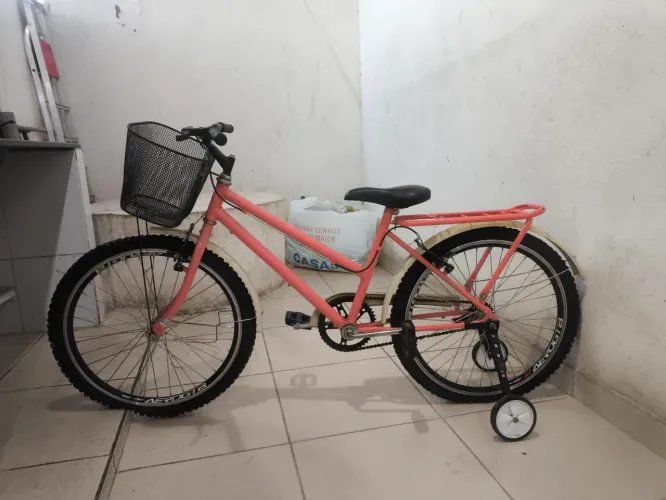 Bicicleta Infantil (Cor Salmão) 