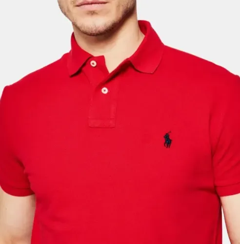 Camisa Polo Piquet Polo Ralph Lauren - Vermelha - Tam. M