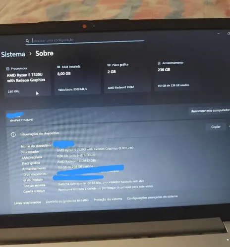 Notebook Lenovo
