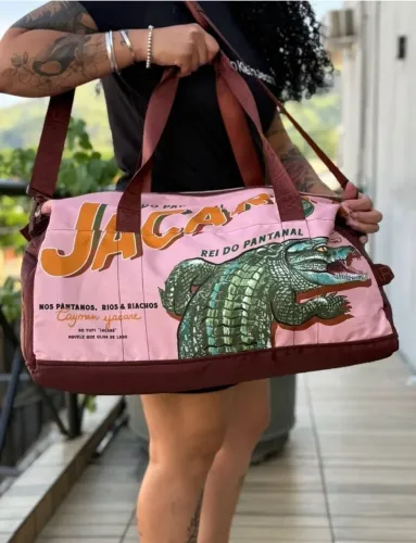 Bolsa Farm nova (tag) Findi Jacaré Silk