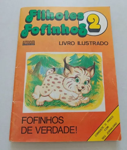 Livro Ilustrado Filhotes Fofinhos Antigo
