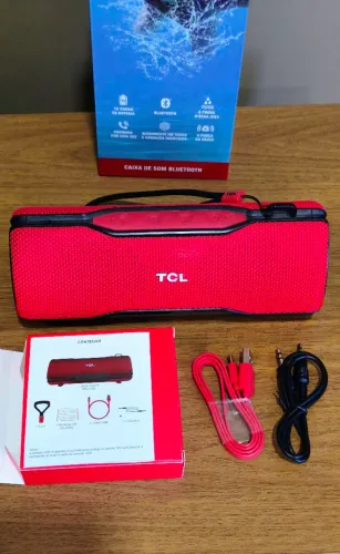 Caixa de Som Bluetooth TCL SEMP Caixinha Portátil Prova D'água Melhor Philips Jbl Philco
