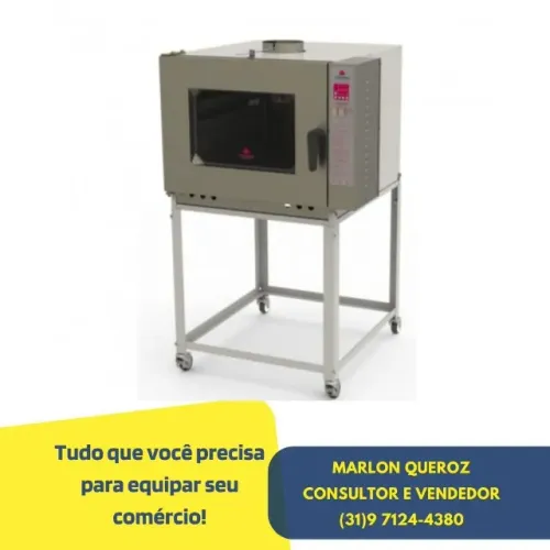Forno 5 Esteiras Turbo a Gás Progas