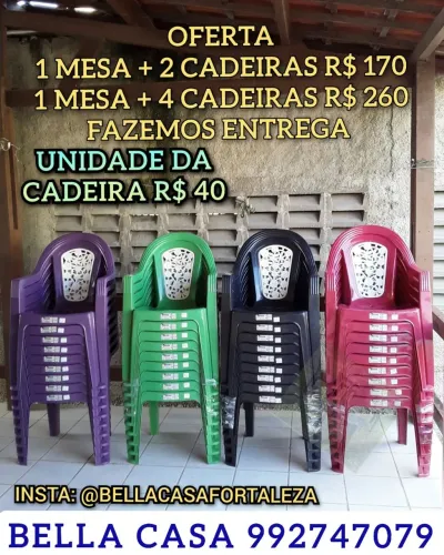 CADEIRA DE PLASTICO PARA SUA CASA
