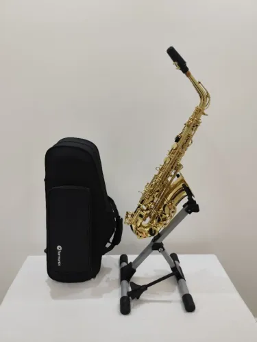 Sax Alto Harmonics Mib Laqueado - Novo ( de mostruário ) - Parcelo 18x