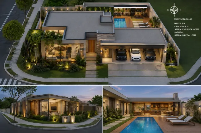 2Terrenos 255 e 257m2 - Esquina+ao lado, Condominio Fasano-Fechado - Araçoiaba da Serra