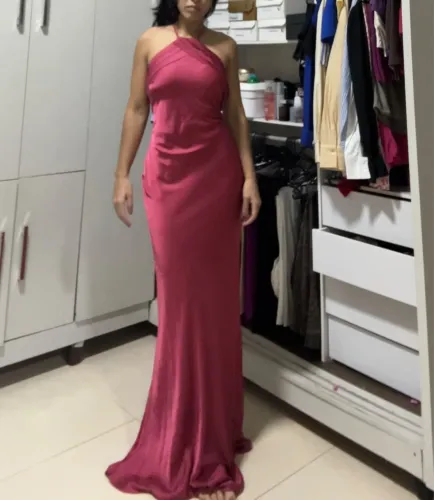 Vestido de festa cetim KOJI