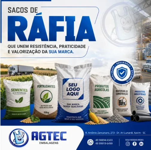 BIG BAGS AGTEC | RESISTÊNCIA E PRATICIDADE PARA ARMAZENAR E TRANSPORTAR Big Bags e Ráfia