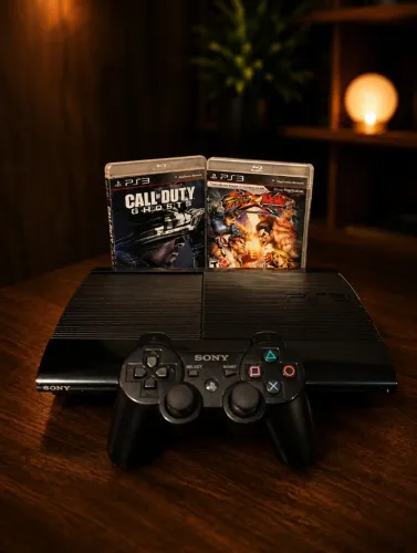 PS3 Super Slim 500GB, Aparelho bem conservado
