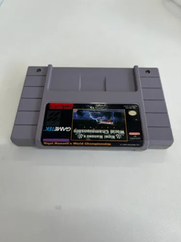 JOGO NIGEL MANSELL'S WORLD CHAMPIONSHIP SEMINOVO - SNES