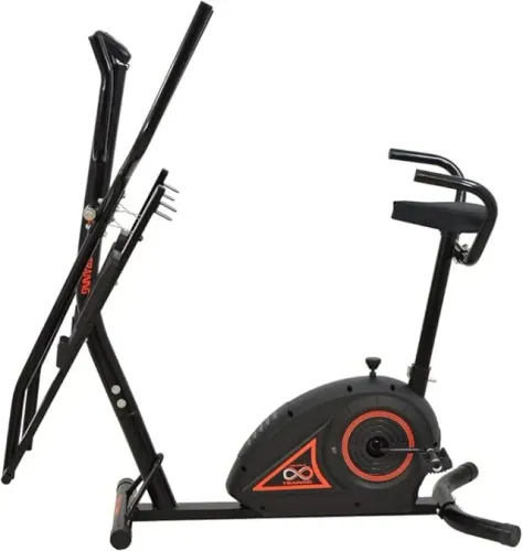 Elíptico + Bicicleta Double Training 2x1 Monitor Poli Sports