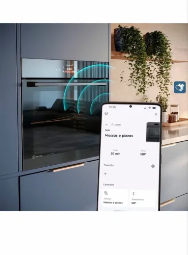 Forno de Embutir Elétrico Electrolux 80L Time e Convecção Espelhado OE9XS - Novo Lacrado