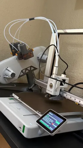 Impressora 3D bambu Lab A1 combo com 5 filamentos