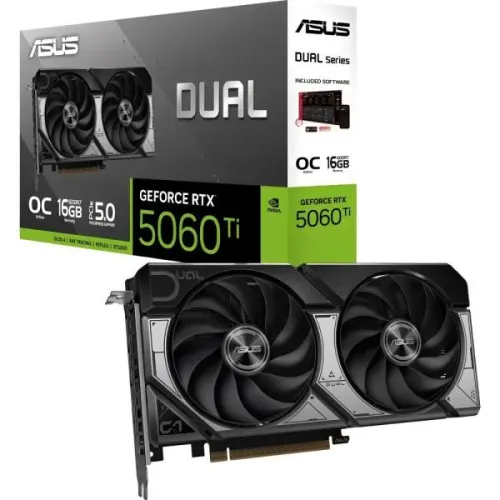 Placa de Vídeo Asus Dual GeForce RTX5060TI OC 8GB GDDR7 PCI-Express NOVO lacrado