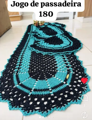 Passadeira de crochê 