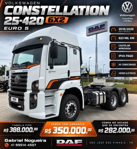 VW CONSTELLATION 25-420 6X2 EURO 5