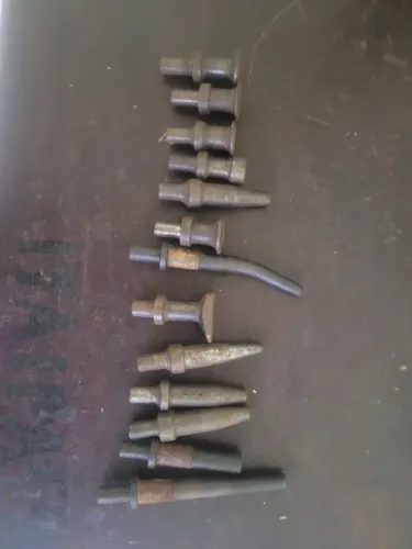 13 biscos de pistolas de martelete pneumático antigos