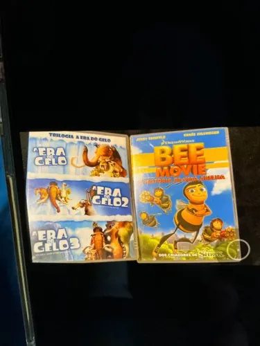 Kit 4 DVD Era do Gelo 1 2 3 e Bee Movie originais