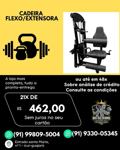 Aparelho de Musculação (Cadeira Flexo Extensora)