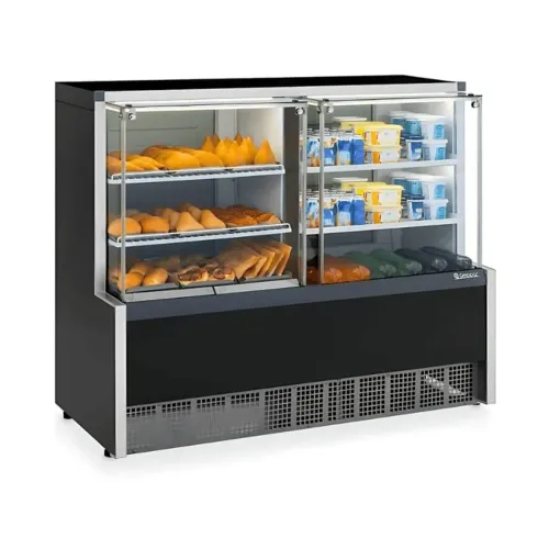 Vitrine quente e fria Gelopar 