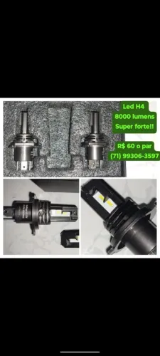 lâmpada led h4 8 mil lúmens