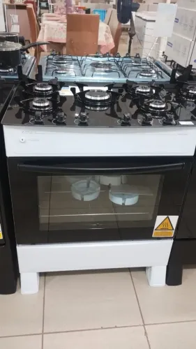 fogão mesa de vidro Branco