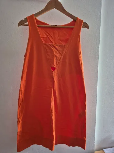 Vestido hering laranja em malha M