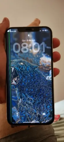 iPhone 12 pro Max 126gb tela com defeito mas funcionando normalmente 