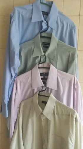 LOTE 20 CAMISAS SOCIAL MANGAS LONGAS P/ BRECHÓ