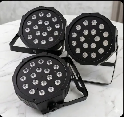 Canhão de Led Colorido Funcionando