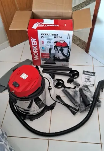 Extratora Profissional Worker Puxa Água e Pó 25L 1400W