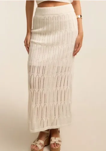 Saia Long Midi em Tricô