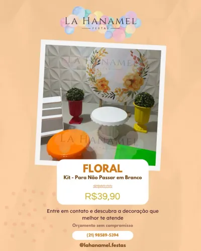 MINI FESTA NA MESA - Aluguel La Hanamel