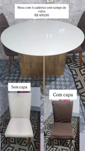 Mesa com 4 cadeiras