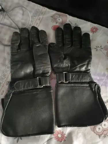 Luva de couro para motoqueiro, luva Tam pequeno 