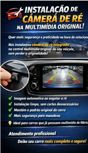 Instalação de câmera na multimidia original