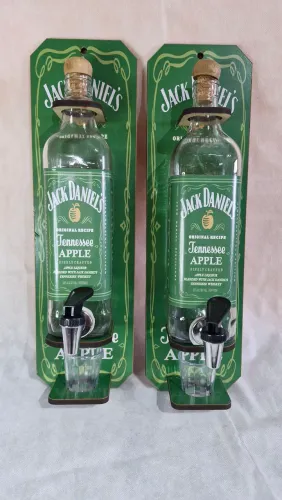 Garrafa decorativa estilo dispensar do Jank  Daniel's  Tennessee Apple