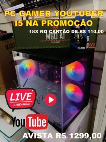 Pc Gamer AQUÁRIUM I5 Novo Lacrado na Caixa