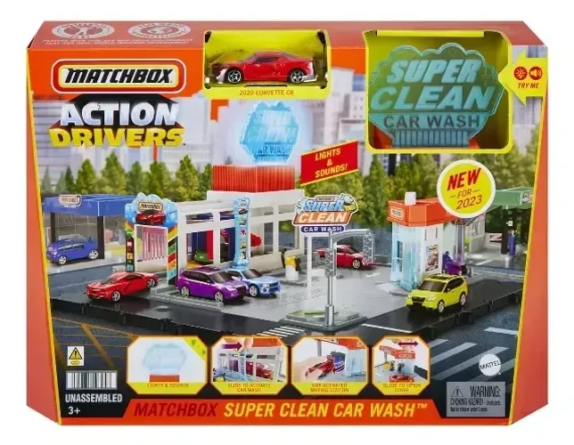 Matchbox Pista Ação De Lavagem De Carro - Hnj54 - Mattel